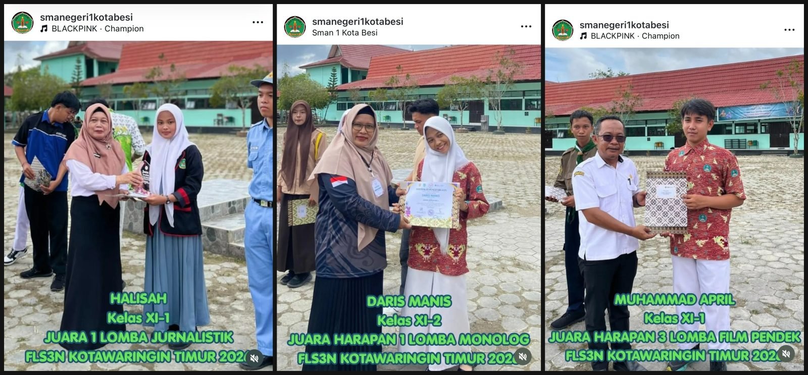SMAN 1 Kota Besi Bersinar di FLS3N Kabupaten Kotawaringin Timur 2026 — Raih 4 Penghargaan Sekaligus!