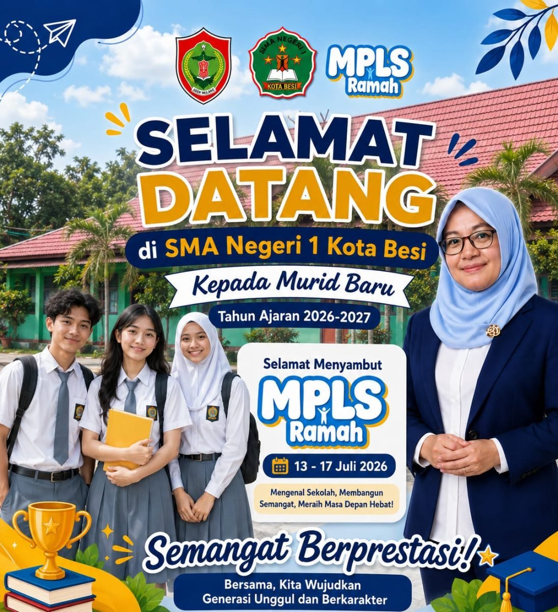 Usung Semangat “MPLS Ramah”, SMA Negeri 1 Kota Besi Resmi Buka MPLS Tahun Pelajaran 2026/2027